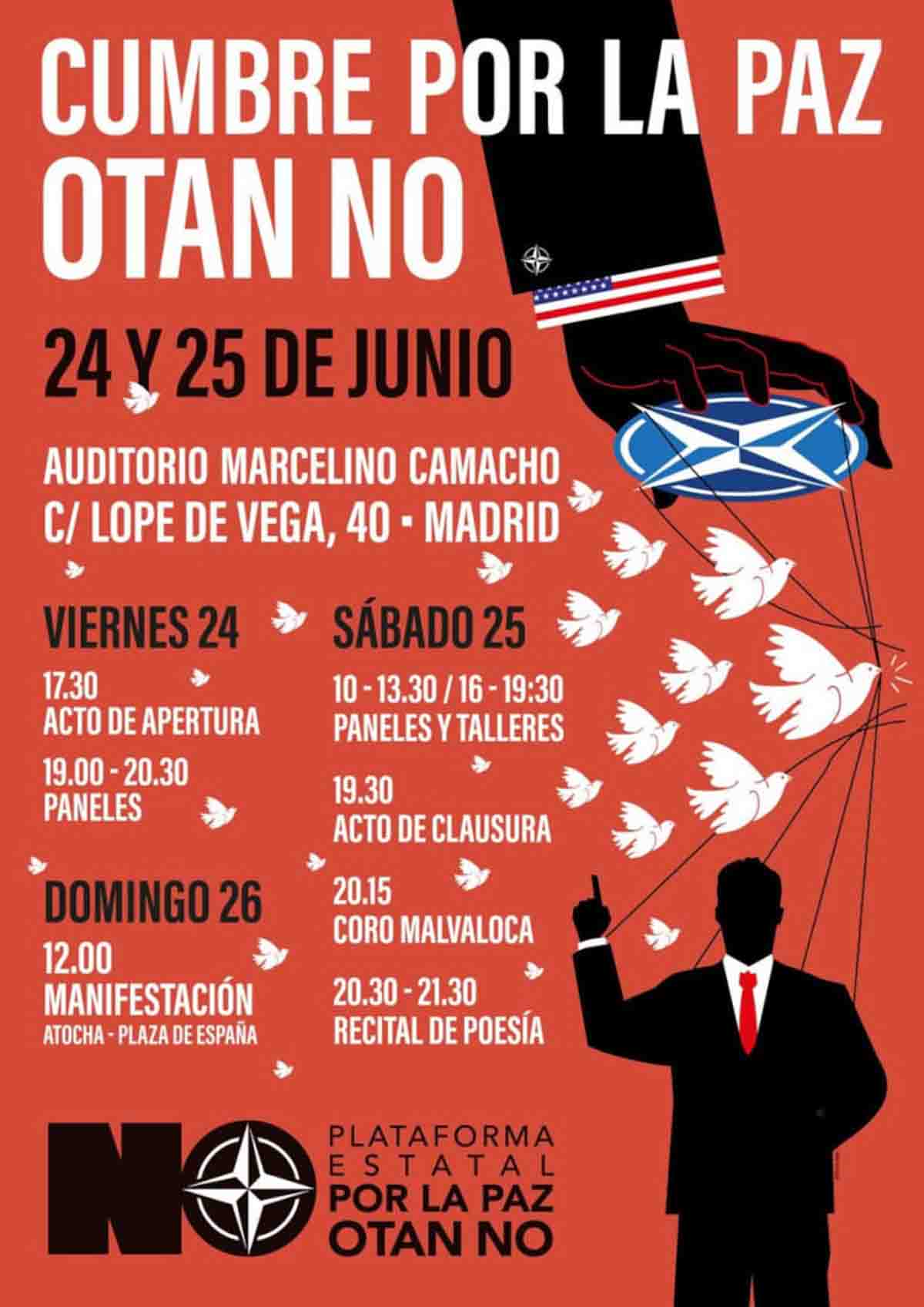 Cumbre por la paz OTAN No Cumbre por la paz OTAN No