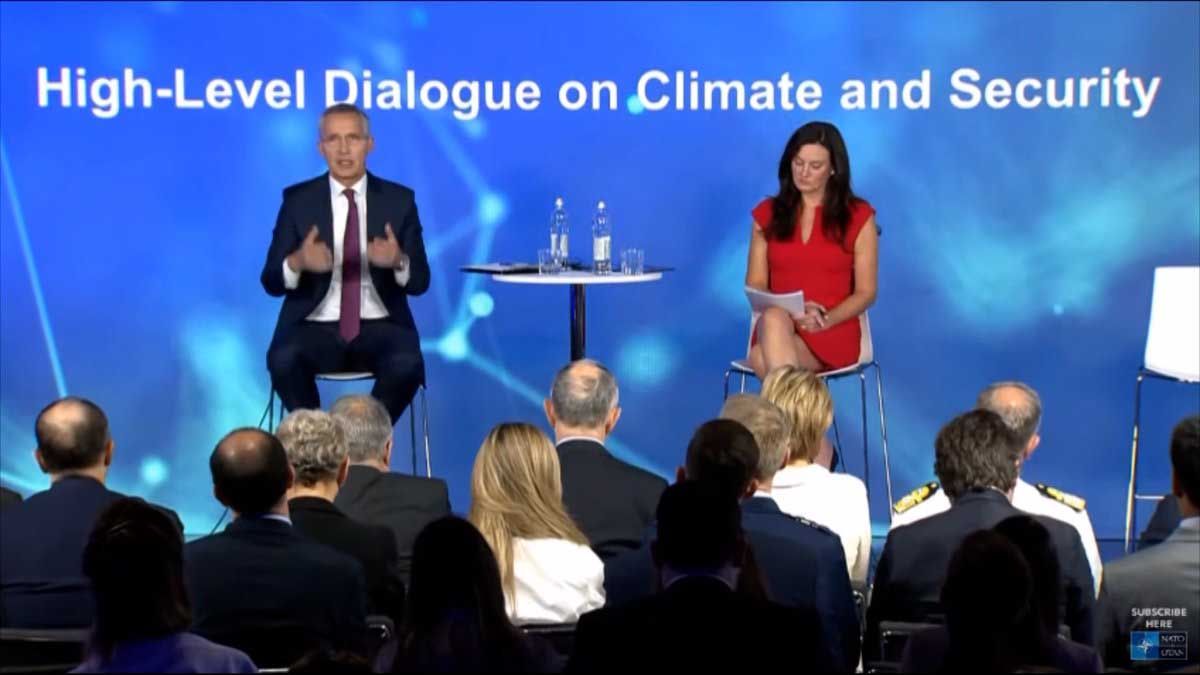 El secretario general de la OTAN, Jens Stoltenberg, fija los objetivos climáticos / Foto: EP