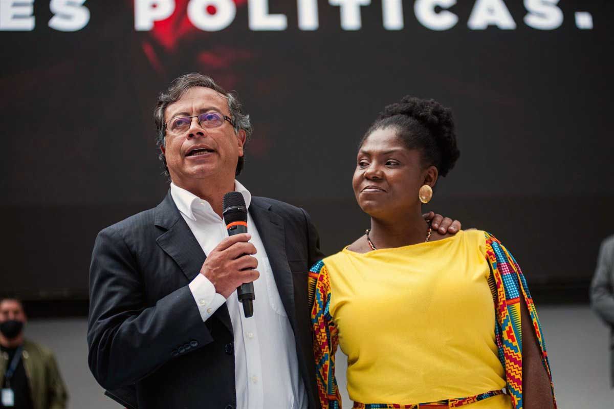 El candidato presidencial colombiano de izquierda Gustavo Petro y Francia Márquez  feminista y activista de los derechos humanos y del medio ambiente / Foto: EP