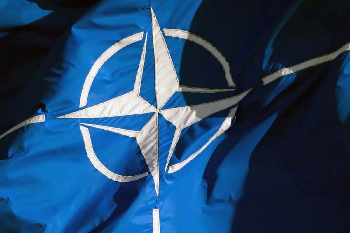 Bandera de la OTAN, la Organización del Tratado del Atlántico Norte, también conocida como la Alianza Atlántica / Foto: EP