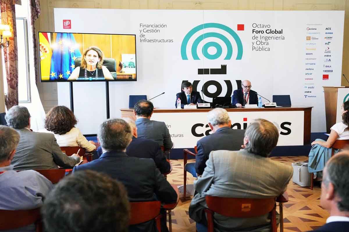 Teresa Ribera interviene de manera telemática en la clausura del VIII Foro de Ingeniería y Obra Pública en la UIMP y dice que hay que "garantizar la calidad del agua" / Foto: EP