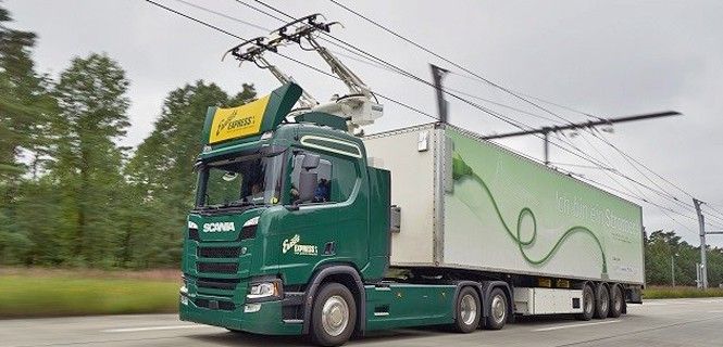 Modelo de camión para las futuras eHighways / Foto: Scania