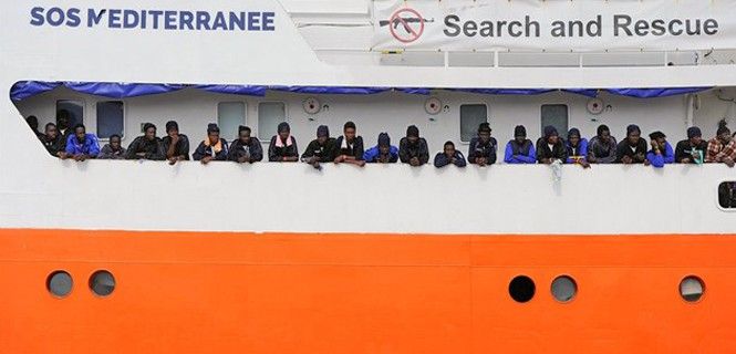 Barco de rescate Aquarius / Foto: Guglielmo Mangiapan - REUTERS - EP