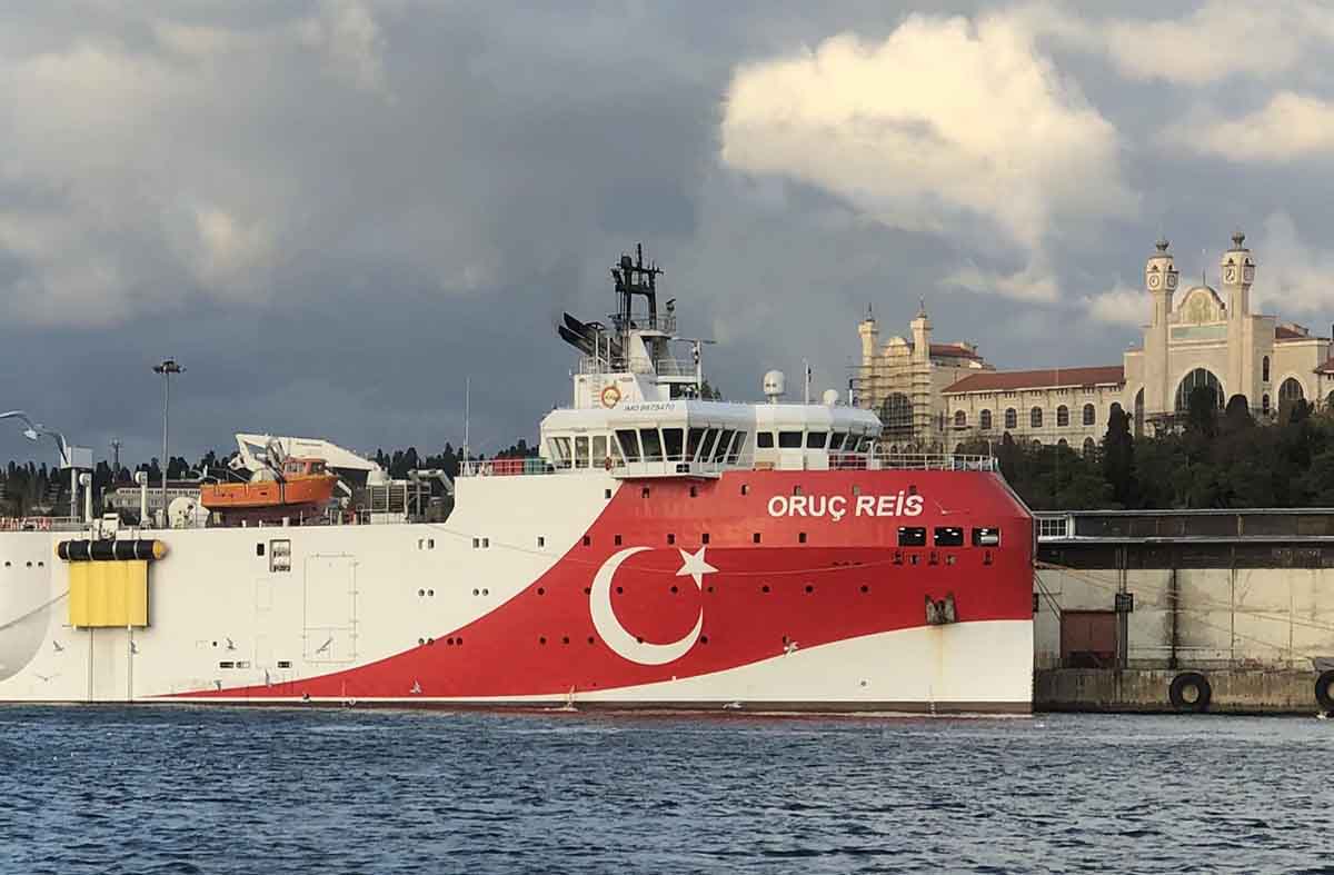 Barco turco de prospección hidrocarburos en el Mediterráneo / Foto: EP