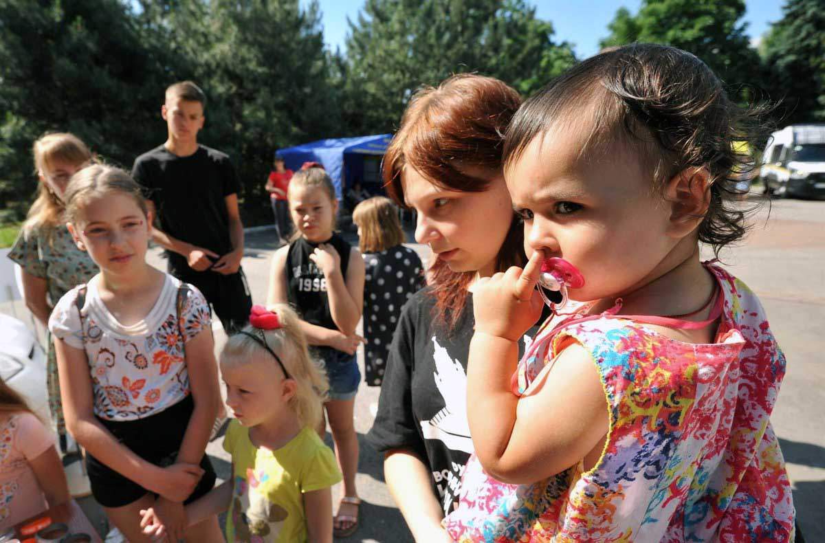 Un grupo de niños ucranianos refugiados en Zaporiyia, sur de Ucrania / Foto: Archivo - EP