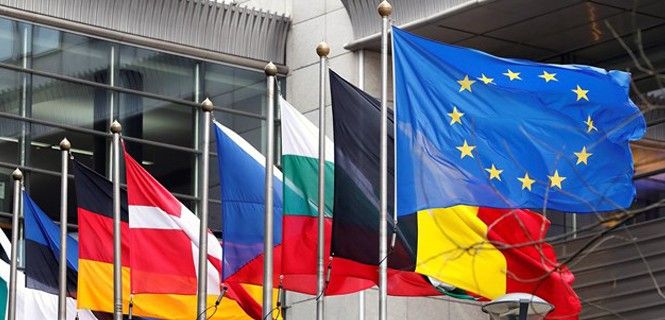 Banderas de países miembros de la Unión Europea / Foto: EP