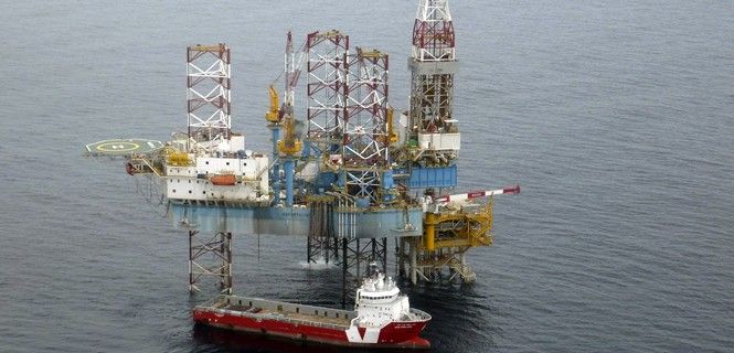 La plataforma del depósito de gas instalada frente a las costas de Vinaròs (Castellón) / Foto: EP - Archivo