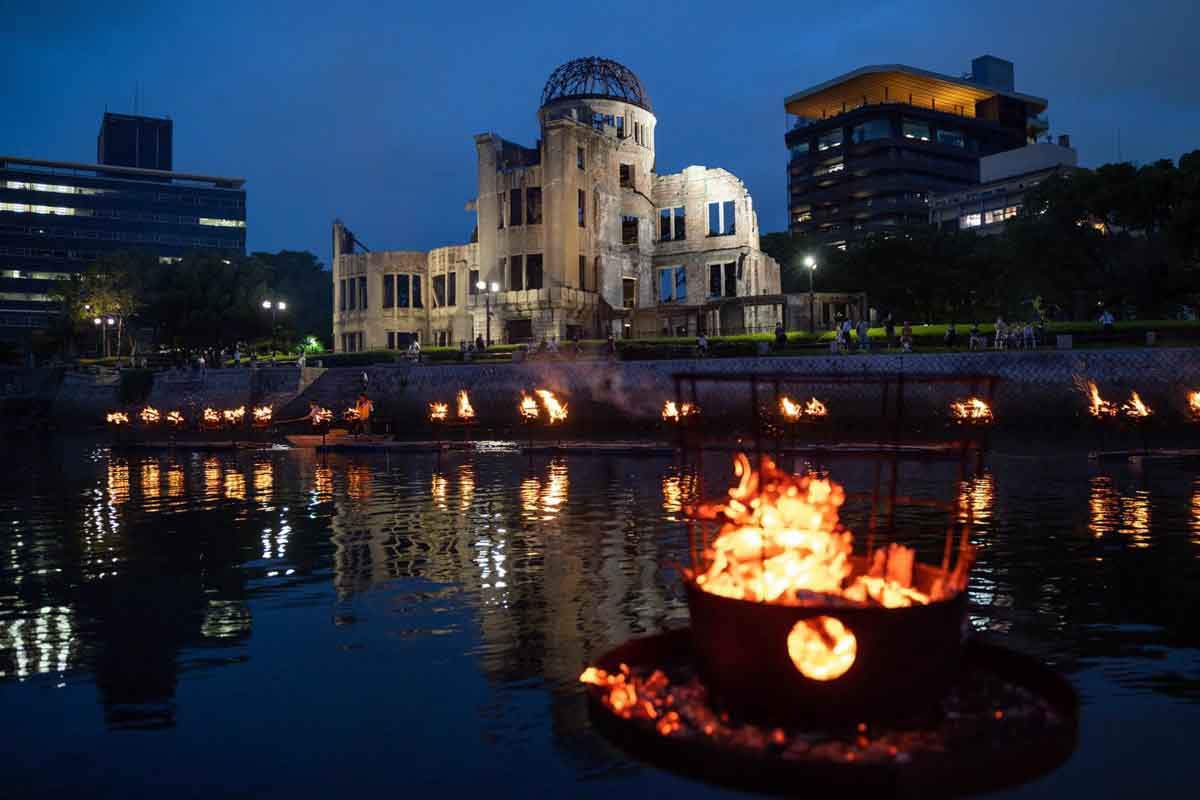 Ceremonia por el 77º aniversario del bombardeo con un arma nuclear en Hiroshima, Japón / Foto: EP