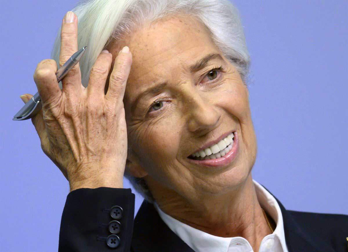 La presidenta del Banco Central Europeo (BCE), Christine Lagarde, reacciona durante una rueda de prensa, Inflación / Foto: EP