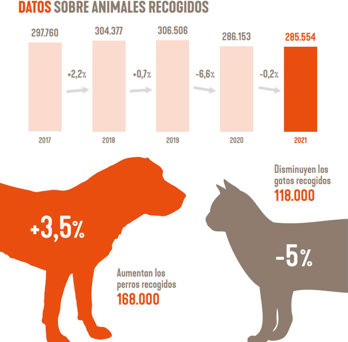 Datos sobre animales recogidos entre 2017-2021 / Imagen: Affinity