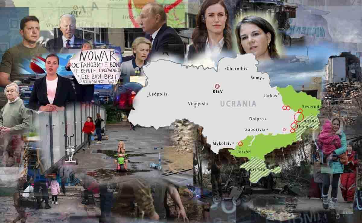 Mapas de los ataques militares en Ucrania a 23 de agosto de 2022 / Imágenes: EA - EP