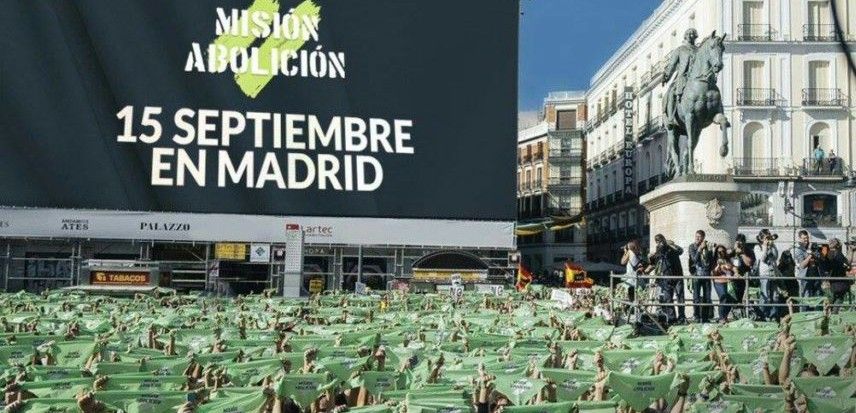 Imagen de la protesta, que llenó por completo la Puerta del Sol de Madrid / Foto: PACMA