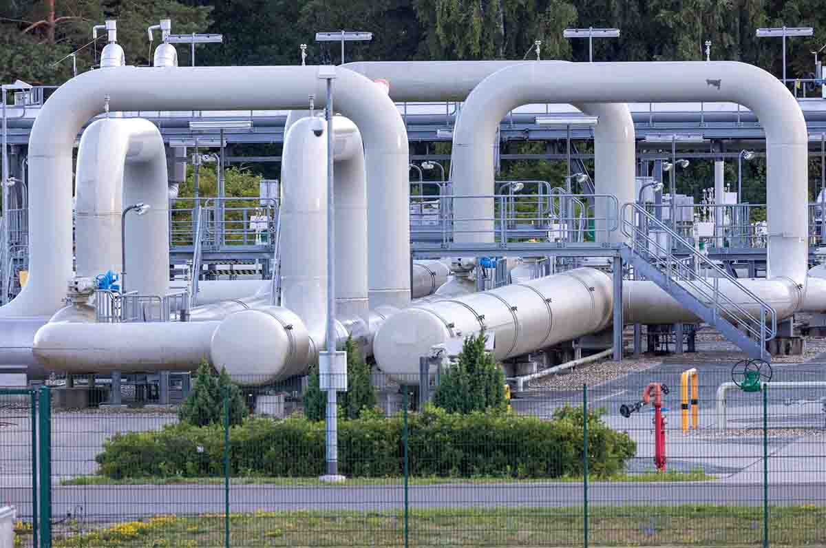 Sistemas de tuberías y dispositivos de cierre en la estación receptora de gas del gasoducto Nord Stream 1 Baltic Sea / Foto: EP
