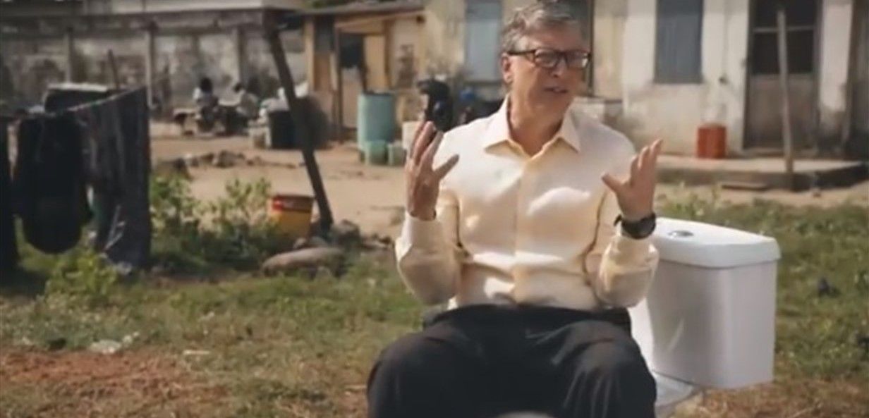 Bill Gates en un acto de concienciación sobre la importancia del saneamiento / Foto: Fundación Bill y Melinda Gates