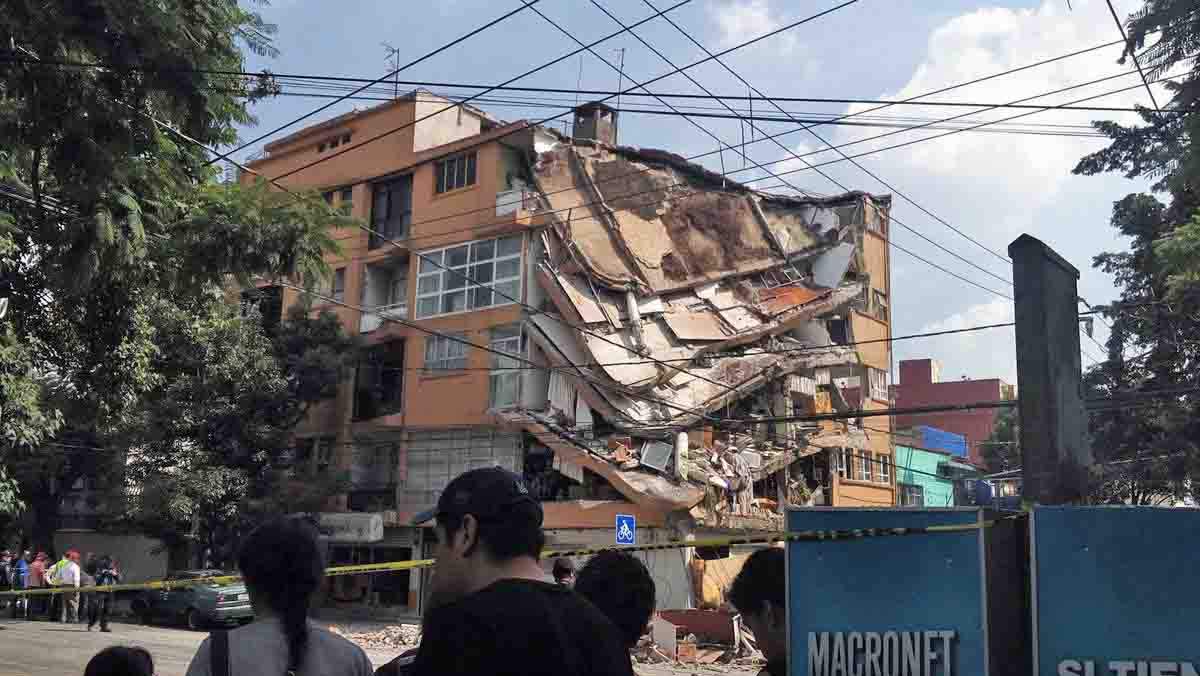 Edificio tras el terremoto en Ciudad de México el 19 de septiembre de 2017 / Foto: Archivo - EP