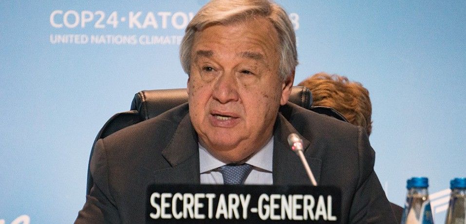 El secretario general de la ONU, durante su presencia en la cumbre de Katowice / Foto: ONU