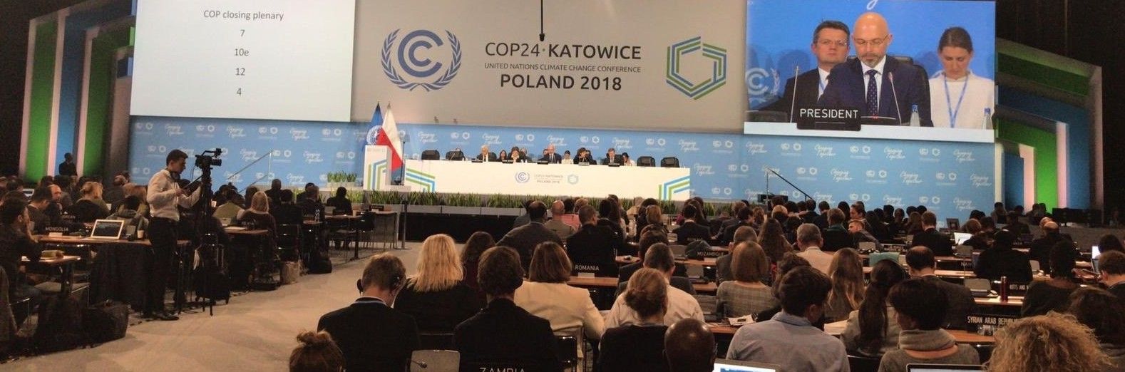Un momento del plenario de la anterior cumbre, la COP 24, celebrada en Katowice (Polonia) / Foto: ONUCLIMA