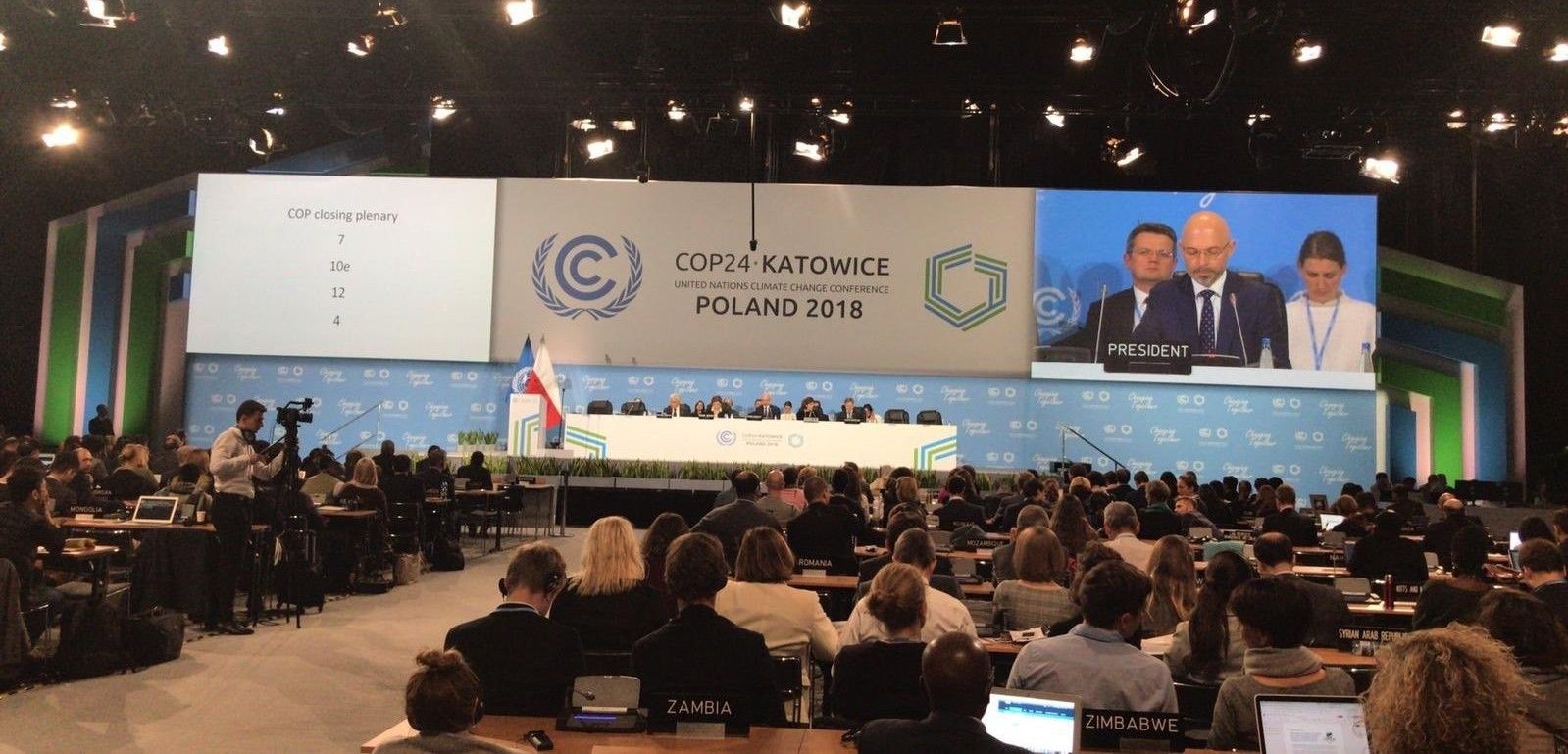 Un momento del plenario de la COP 24 celebrada en la ciudad del sur de Polonia / Foto: ONUCLIMA