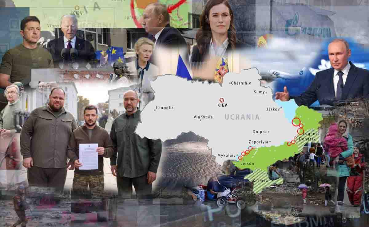 Mapas de los ataques militares en Ucrania a 30 de septiembre de 2022 / Imágenes: EA - EP
