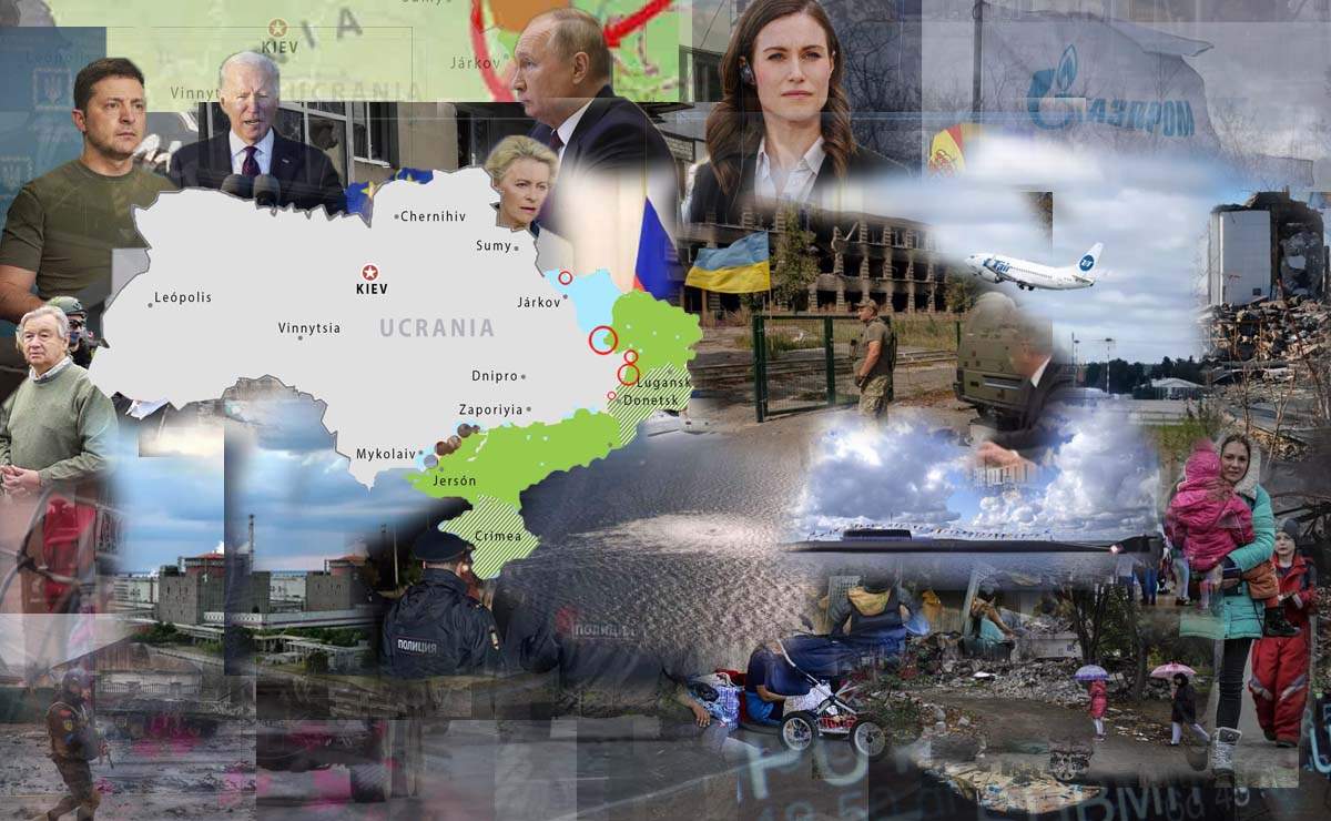 Mapas de los ataques militares en Ucrania a 3 de octubre de 2022 / Imágenes: EA - EP