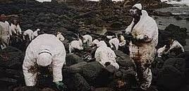 Voluntarios limpiando el llamado 'chapapote' de las costas de las rías gallegas / Foto: UN