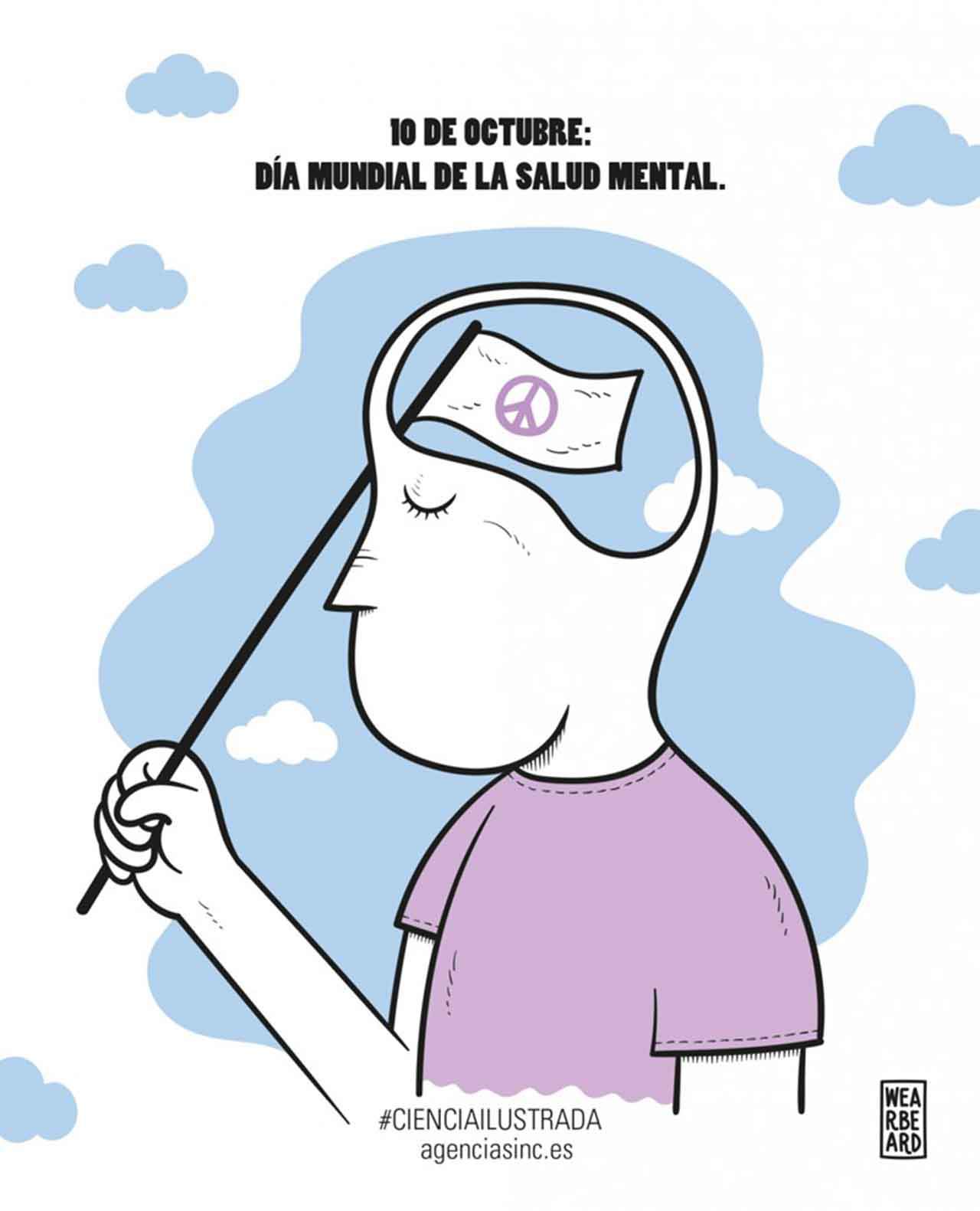 El 10 de octubre se celebra el Día Mundial de la Salud Mental / Ilustración: Curro Oñate - SINC