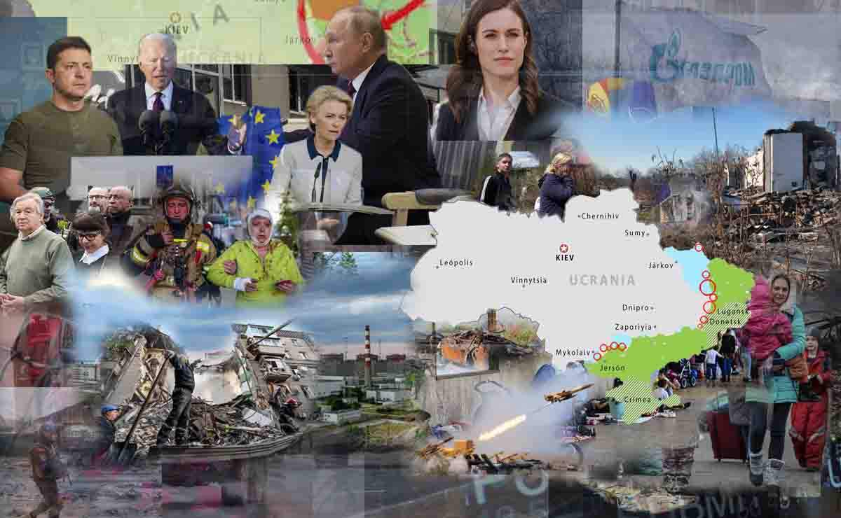 Mapas de los ataques militares en Ucrania a 10 de octubre de 2022 / Imágenes: EA - EP