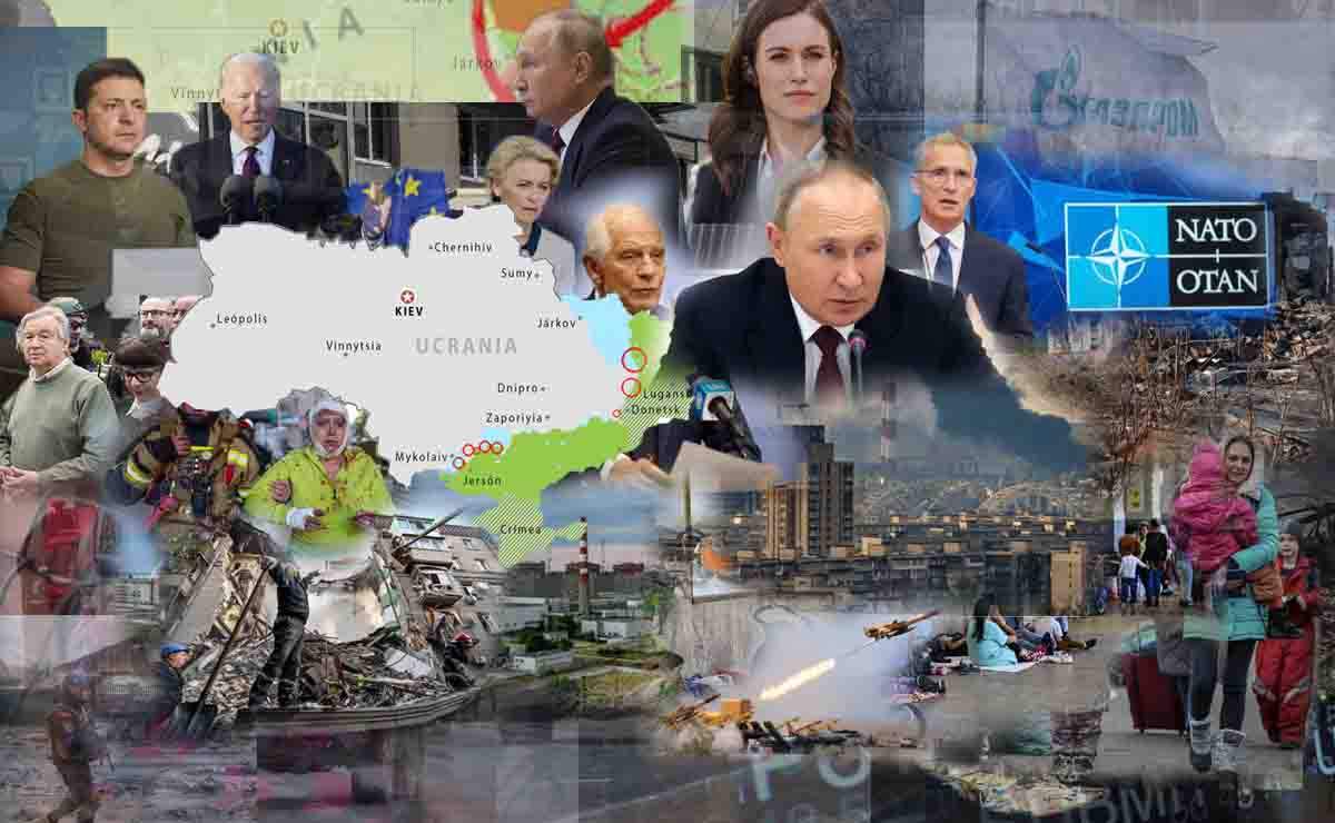 Mapas de los ataques militares en Ucrania a 14 de octubre de 2022 / Imágenes: EA - EP