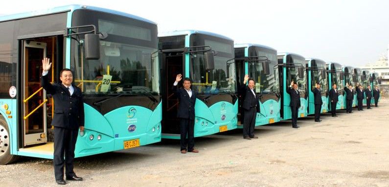 Parte de la flota totalmente electrificada de la ciudad de Shenzhen / Foto: Shenzhen Bus Group