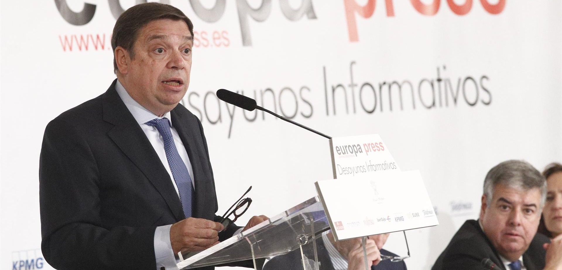 El ministro Luis Planas durante la intervención en la que hizo estas afirmaciones / Foto: Eduardo Parra - EP