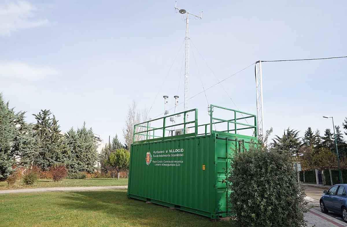 Estación de despliegue rápido para medición de calidad del aire en Valladolid / Foto: Ayuntamiento de Valladolid