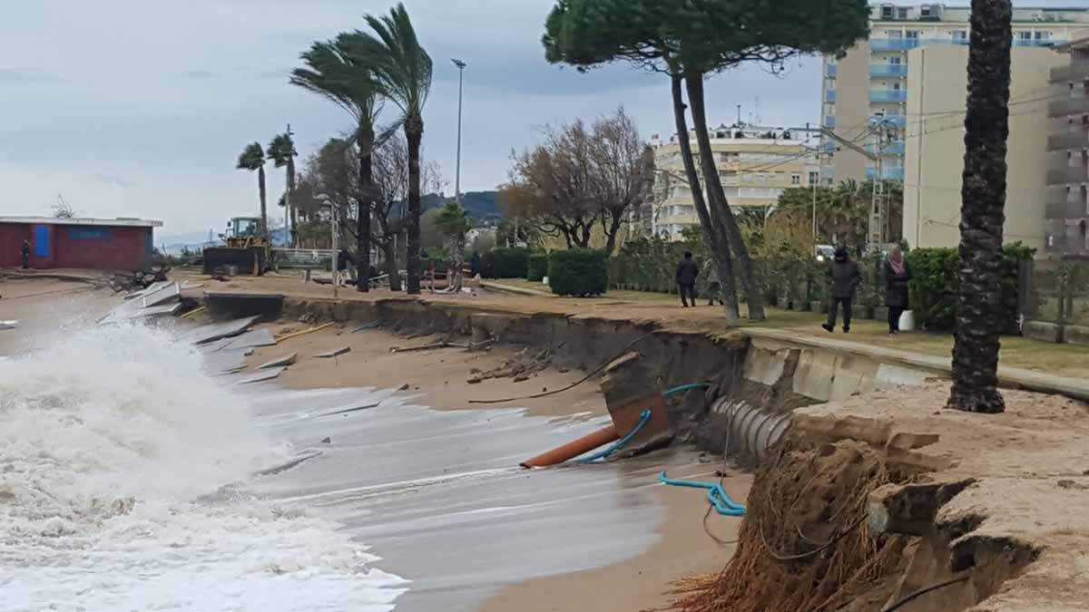 Destrozos causados por el temporal en las playas de la costa de Castellón / Foto: MITECO