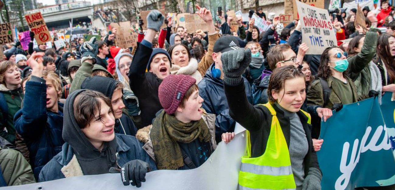 Una de las manifestaciones de Fridays for Future en Europa / Foto: Juventud por el Clima