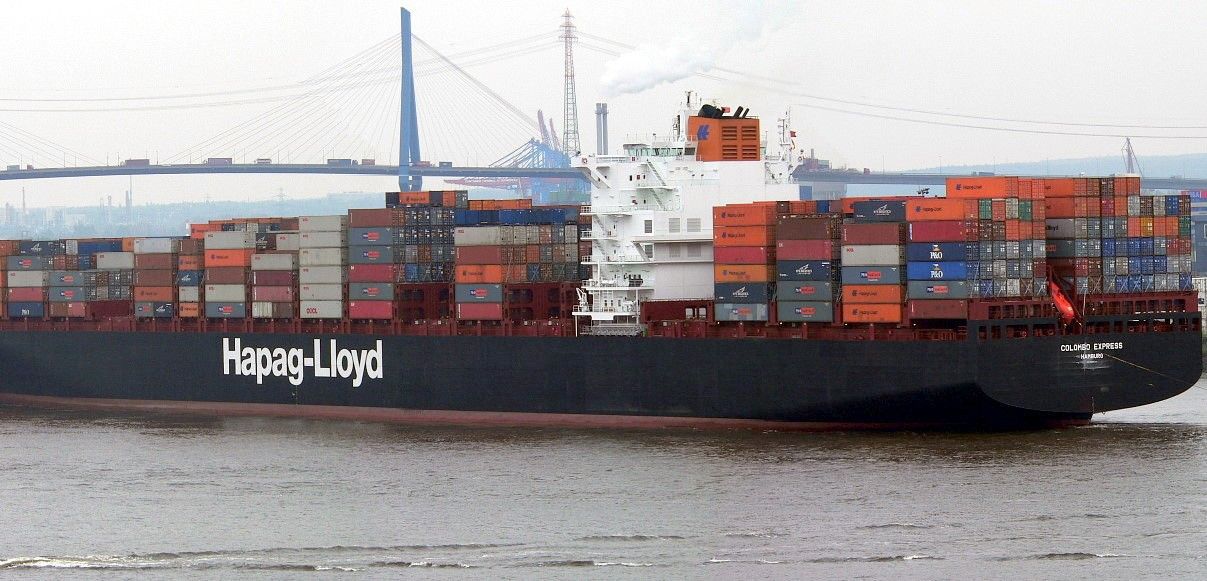 El 'Colombo Express', uno de los mayores cargueros portacontenedores del mundo / Foto: Wikipedia