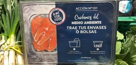 La iniciativa pretende reducir el consumo de plásticos / Foto: Carrefour