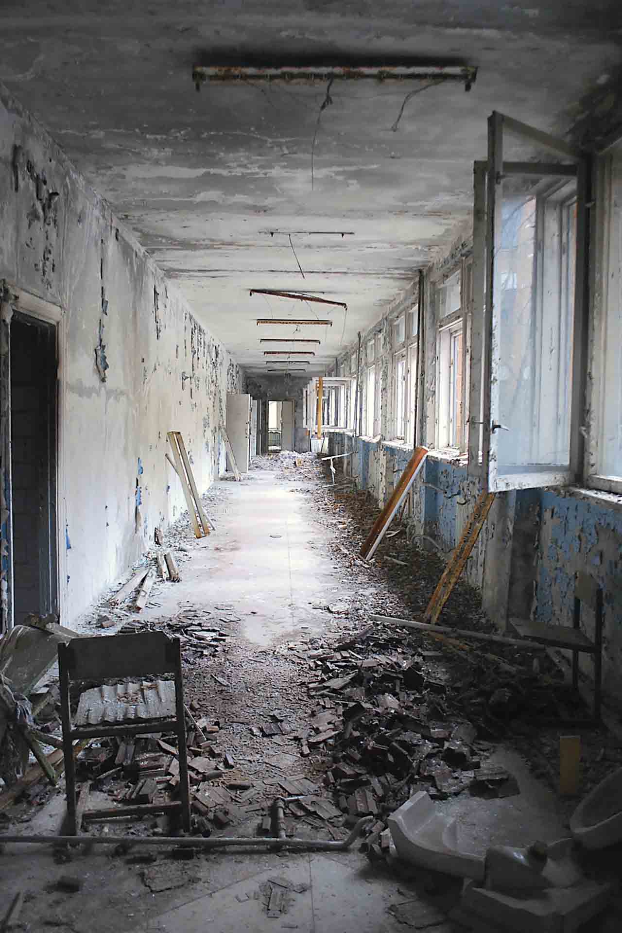 Una escuela en la ciudad de Prípiat (Ucrania), evacuada tras la catástrofe de Chernóbil en 1986 / Foto: Capitán Swing