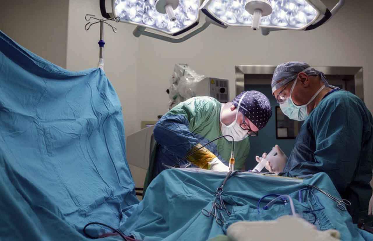 Equipo de neurocirujanas que opera cirugía de tumor cerebral en quirófano de hospital / Foto: EP