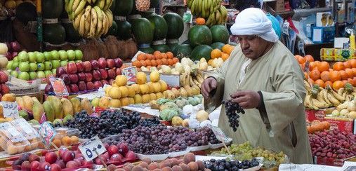 Mercado de frutas y verduras en El Cairo (Egipto) / Foto: Pixabay