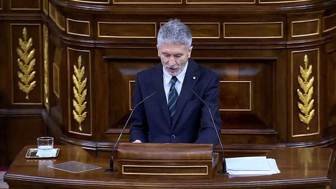 El ministro del Interior, Fernando Grande-Marlaska contesta a ERC que la gestión del riesgo nuclear es competencia única del Estado / Foto: EP