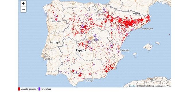 Explotaciones ganaderas obligadas a declarar amoníaco por superar límite de emisiones y/o animales / Imagen: GP - EP