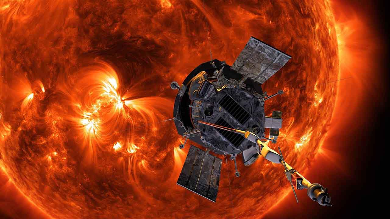 Sonda solar Parker / Imagen: NASA - Johns Hopkins APL - Steve Gribben