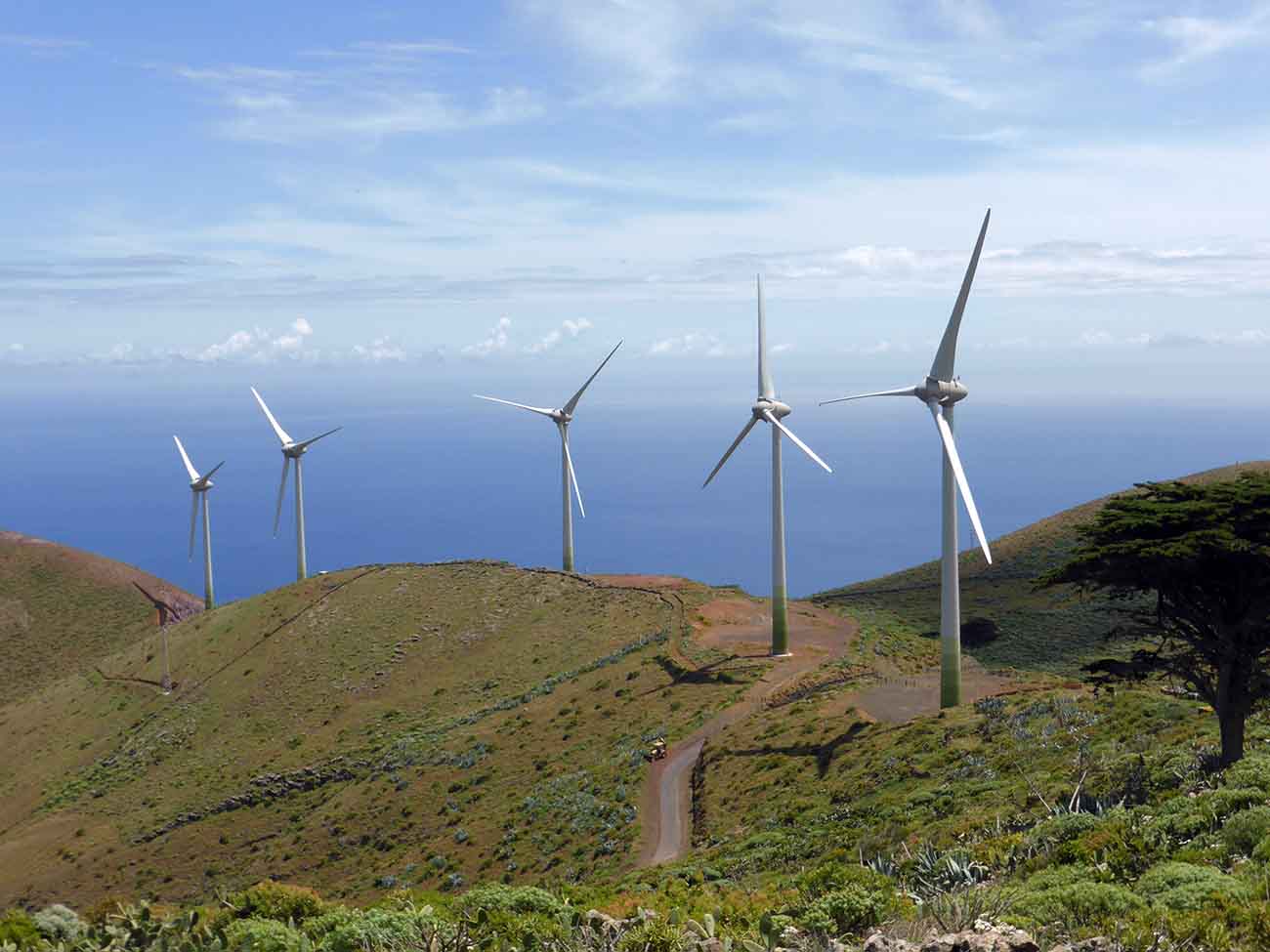 Parque eólico de la isla de El Hierro, Canarias, España / Foto: Wikimedia