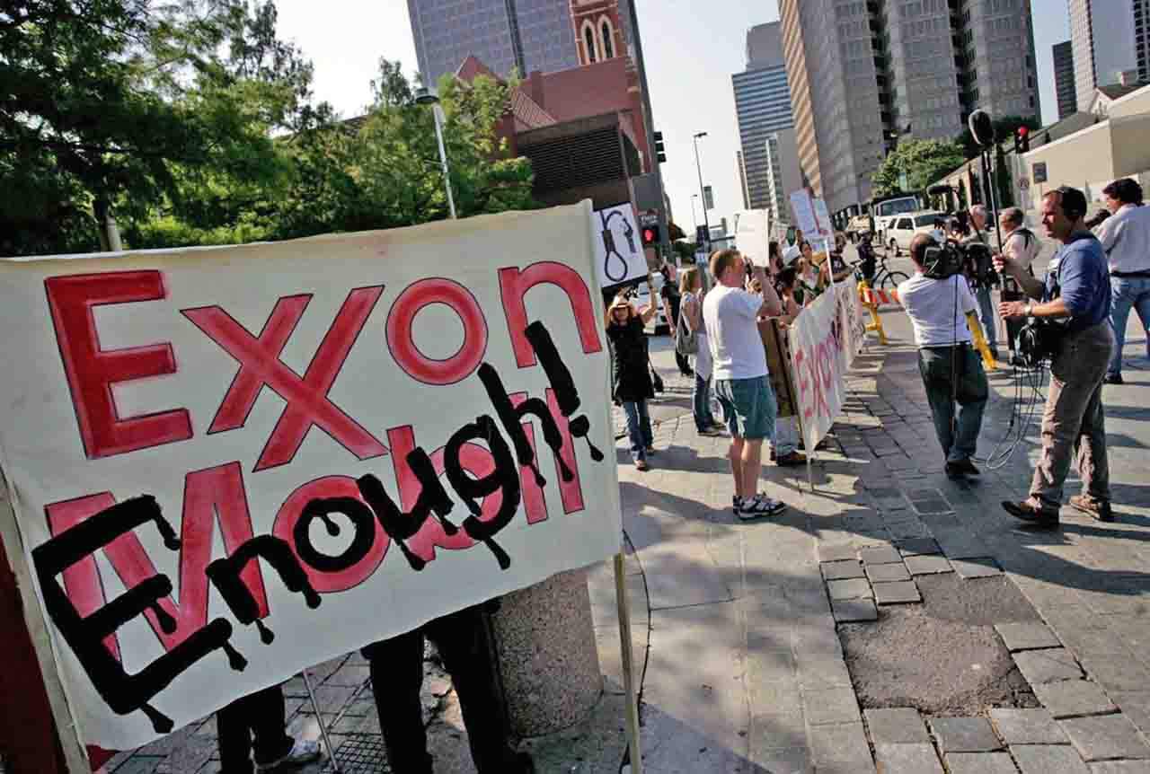 Manifestación contra Exxon en Estados Unidos / Foto: EP