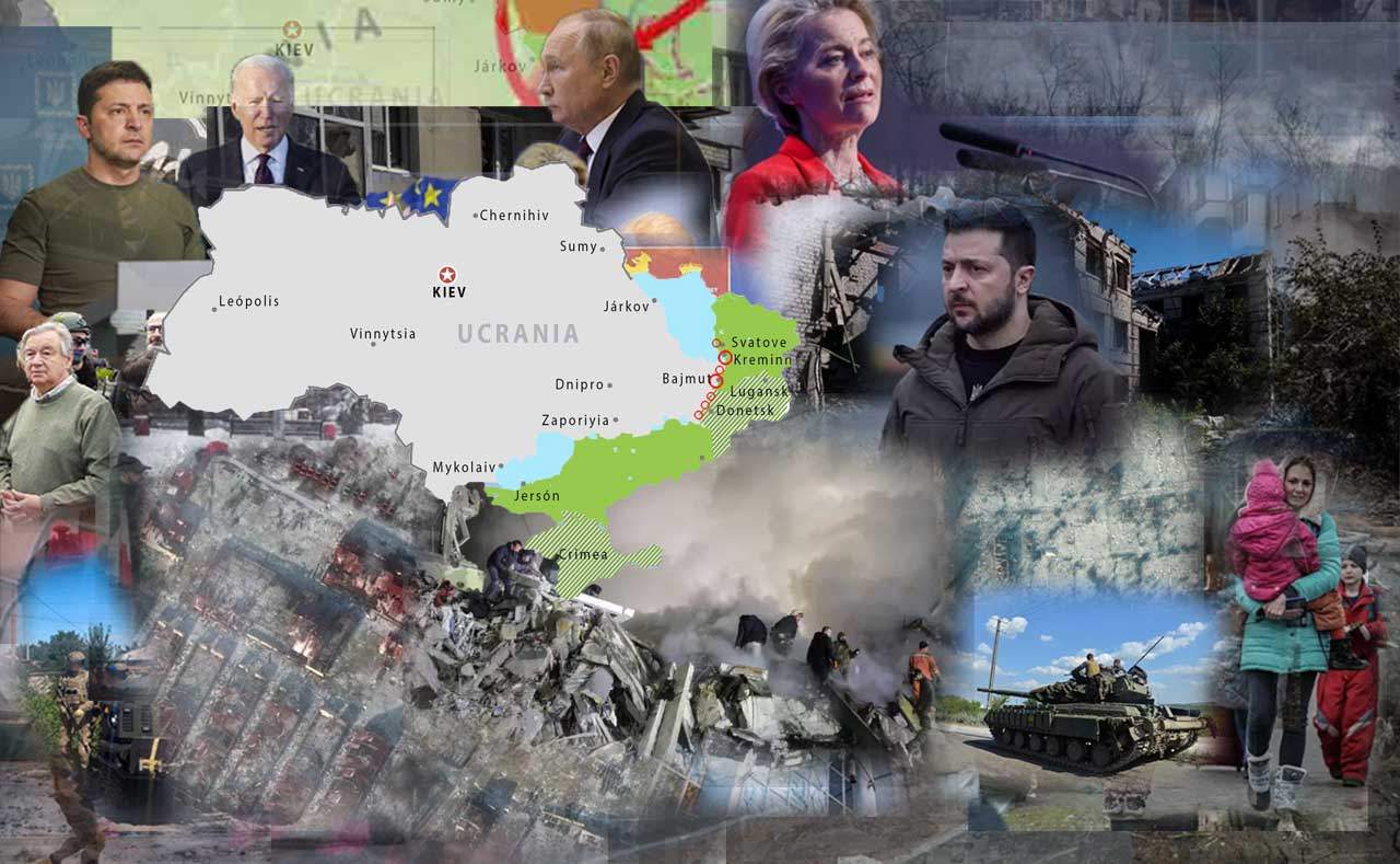 Mapas de los ataques militares en Ucrania a 17 de enero de 2023 / Imágenes: EA - EP