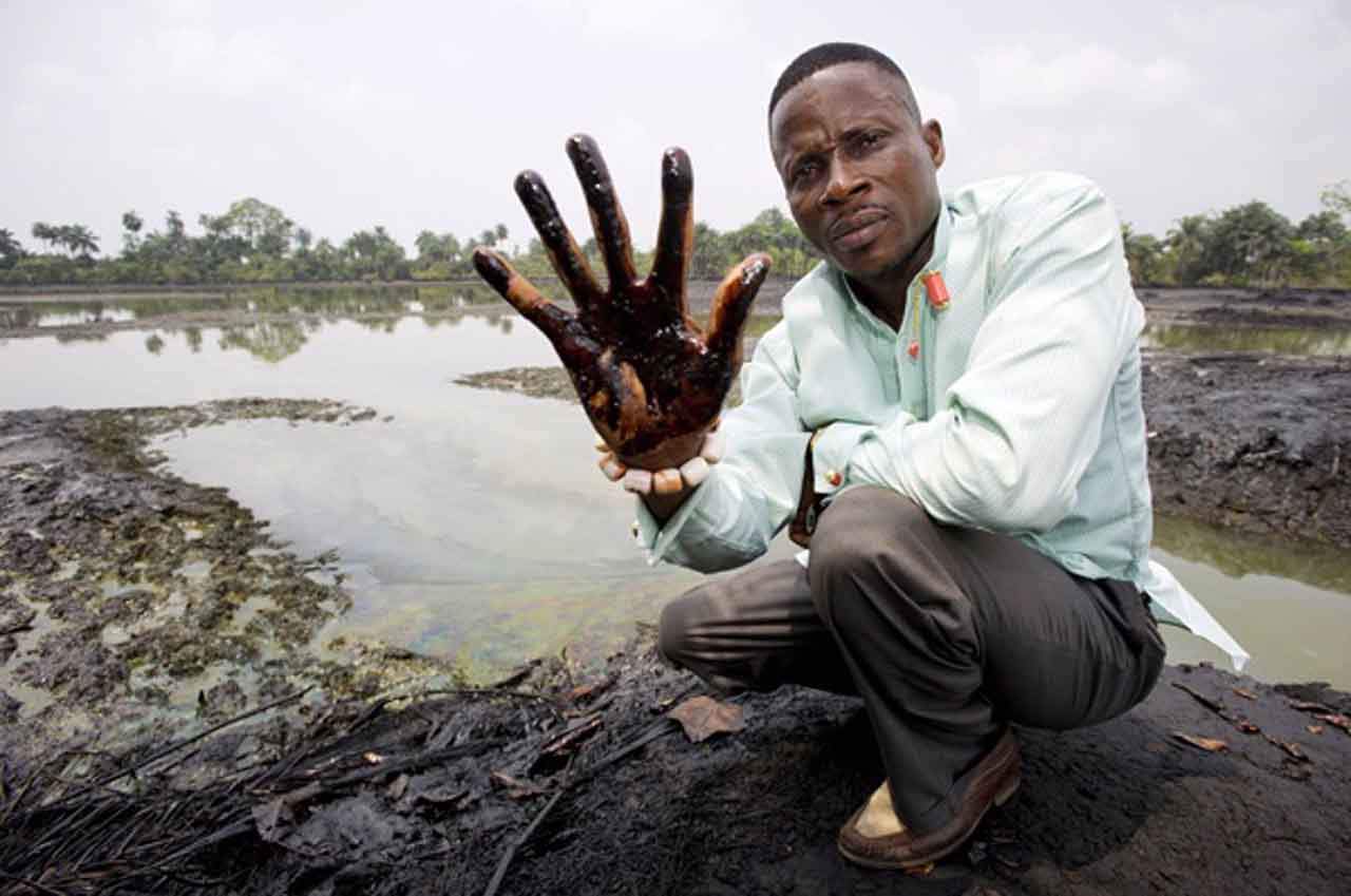 Uno de los vertidos de la petrolera Shell en el Delta del Niger, Nigeria / Foto: EP