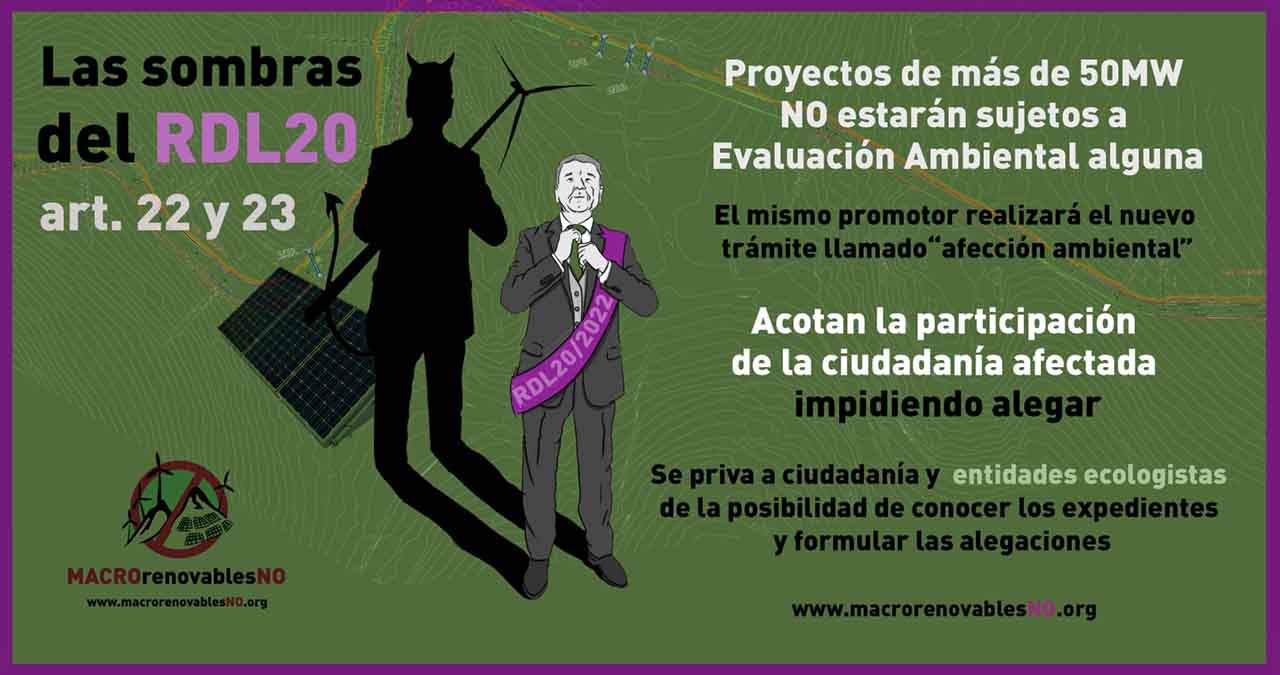 'Macro Renovables No' / Imagen: MR 'Macro Renovables No' / Imagen: MR
