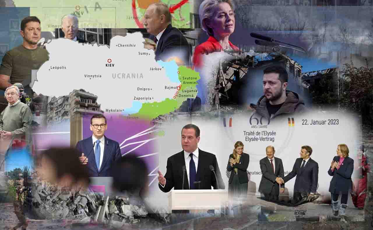 Mapas de los ataques militares en Ucrania a 24 de enero de 2023 / Imágenes: EA - EP