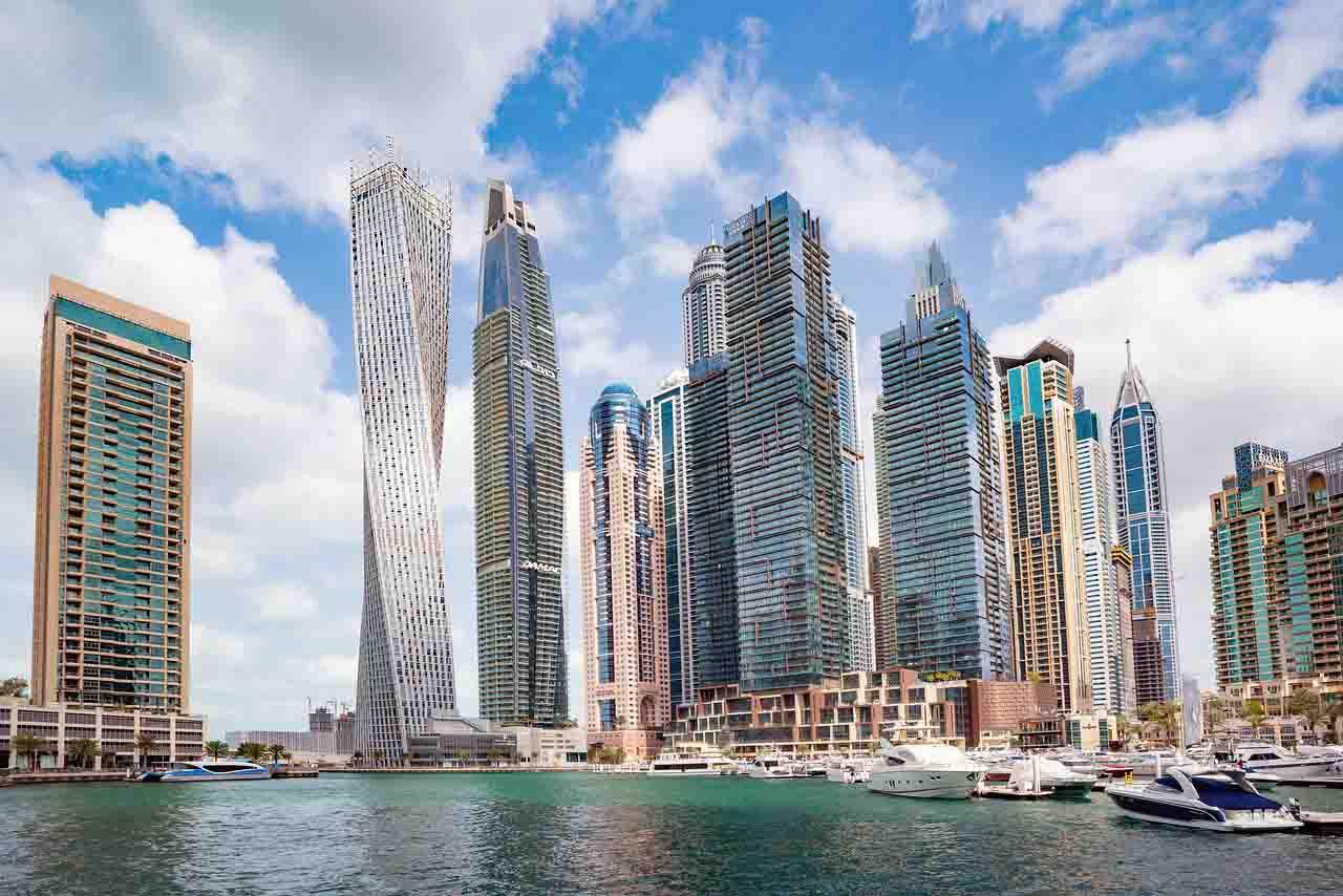 Vista de Dubái, Emiratos Árabes Unidos (EAU)