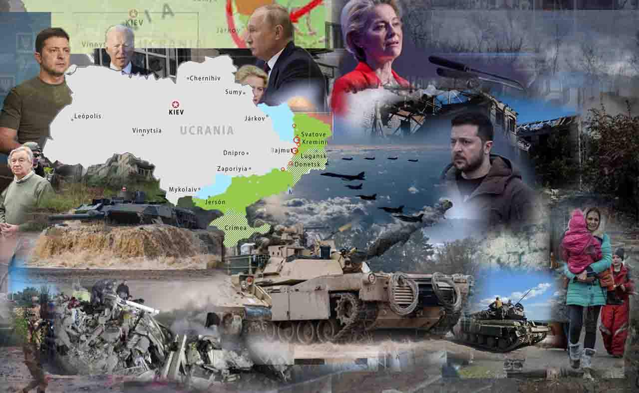 Mapas de los ataques militares en Ucrania a 1 de febrero de 2023 / Imágenes: EA - EP