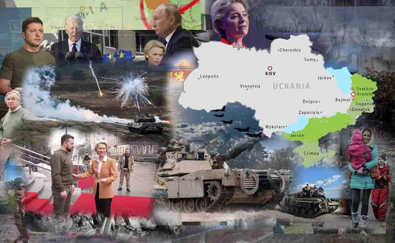 Mapas de los ataques militares en Ucrania a 3 de febrero de 2023 / Imágenes: EA - EP